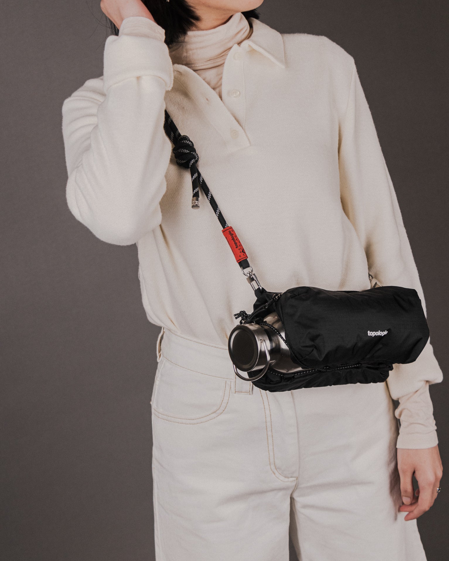 Bottle Sacoche / Dry Black / 8.0mm Black Lattice