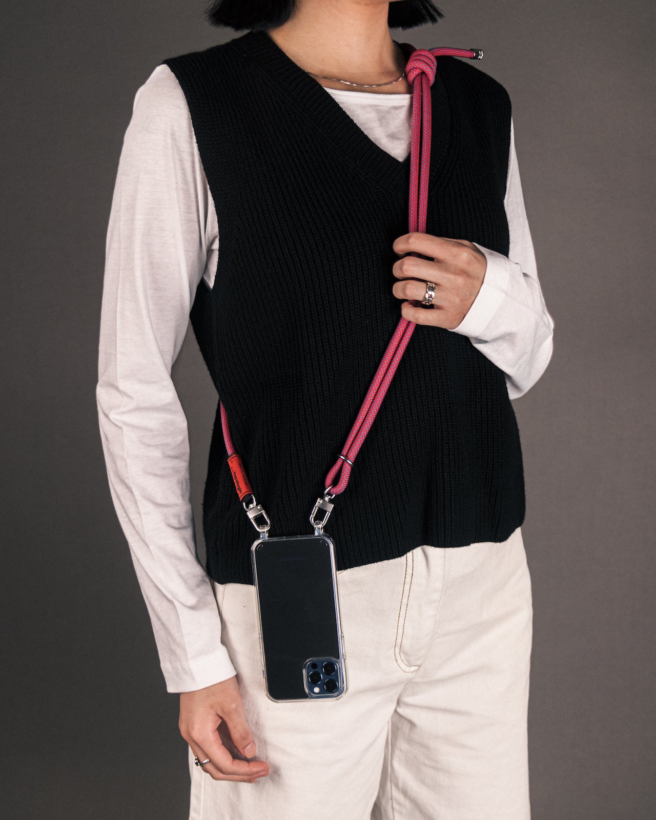 Verdon Phone Case / Dark Mirror / 8.0mm Navy Orange