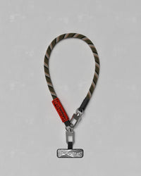 8.0mm Wrist Strap  Army Green + Phone Strap Adapter