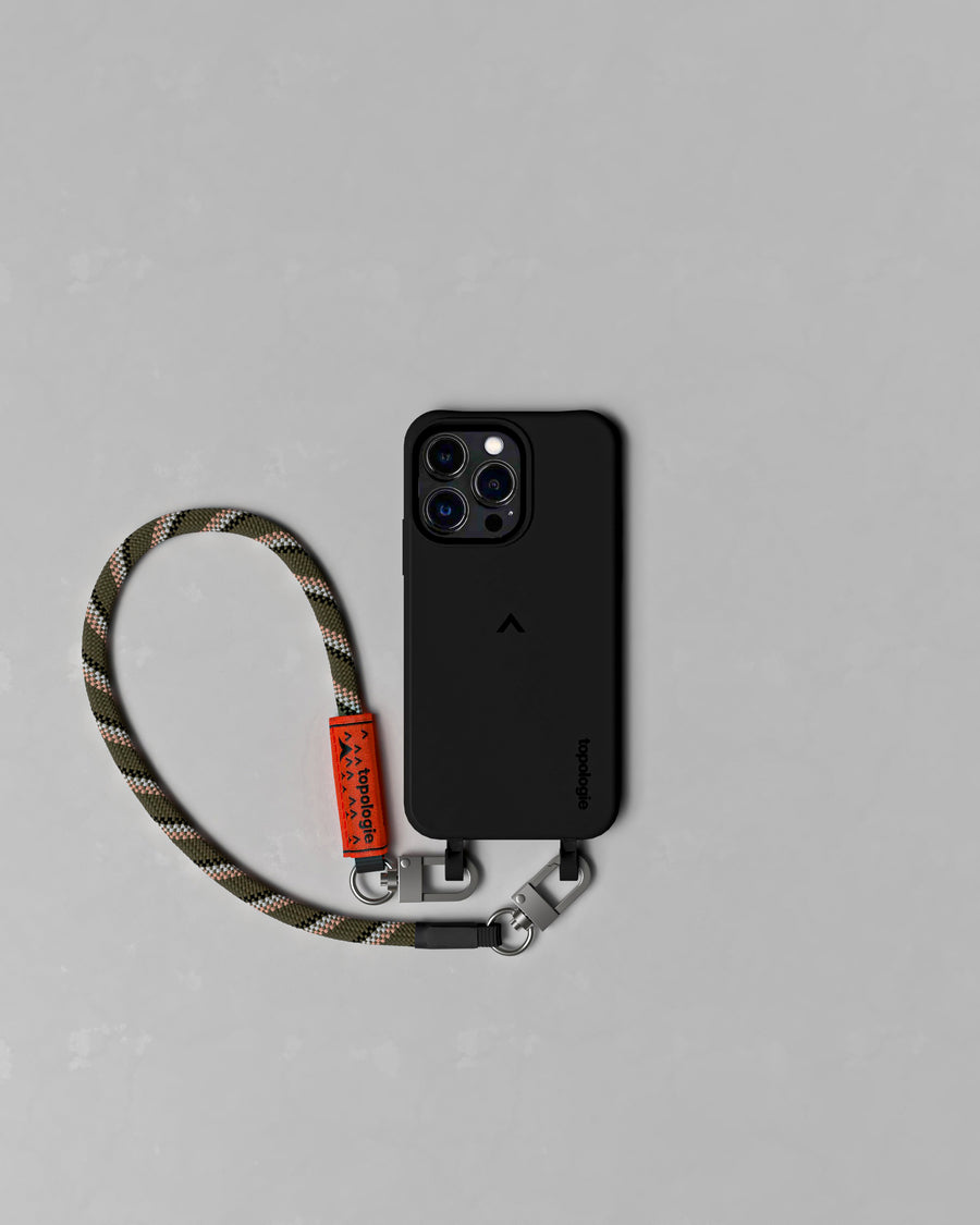 Dolomites Phone Case / Black / 8.0mm Wrist Strap Army Green