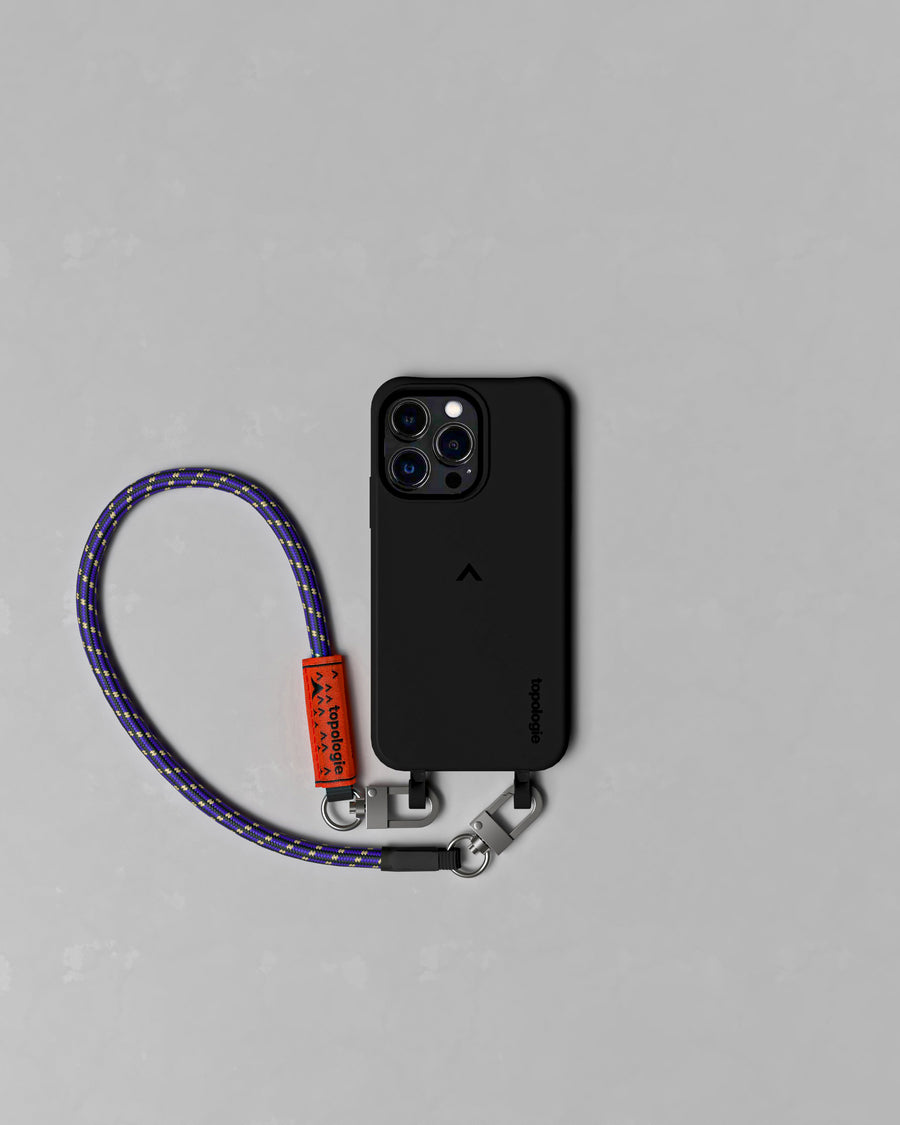 Dolomites Phone Case / Black / 8.0mm Wrist Strap Black Purple