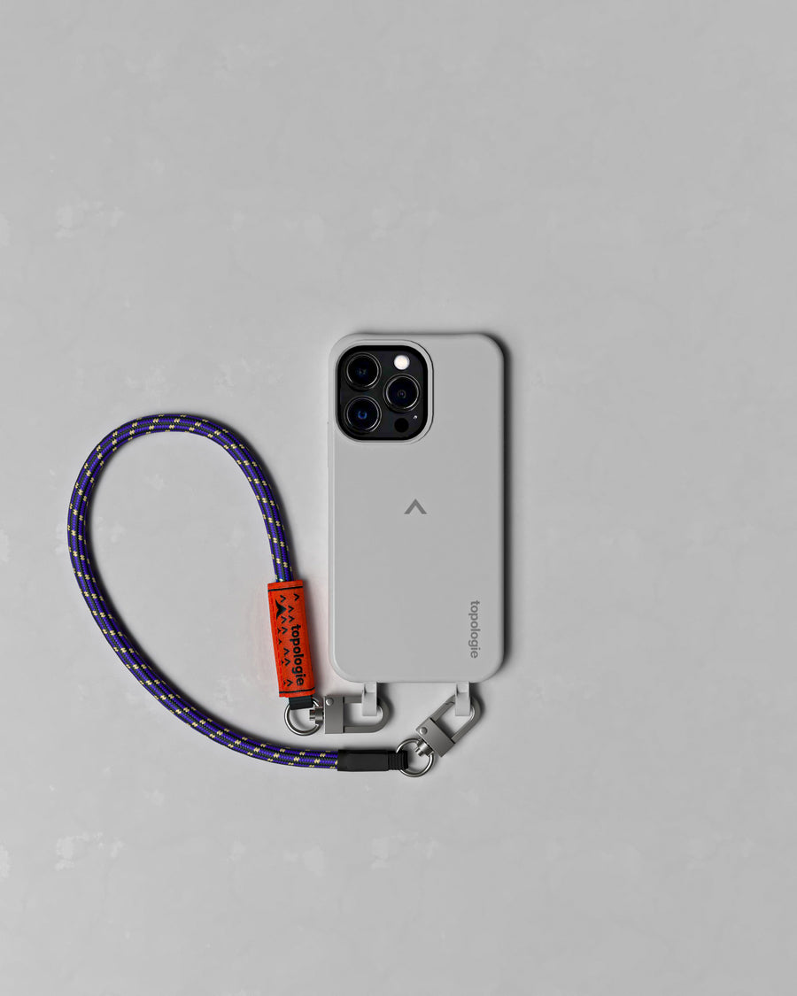 Dolomites Phone Case / Slate / 8.0mm Wrist Strap Black Purple