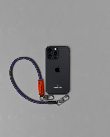 Verdon Phone Case / Clear /  8.0mm Wrist Strap Black Purple