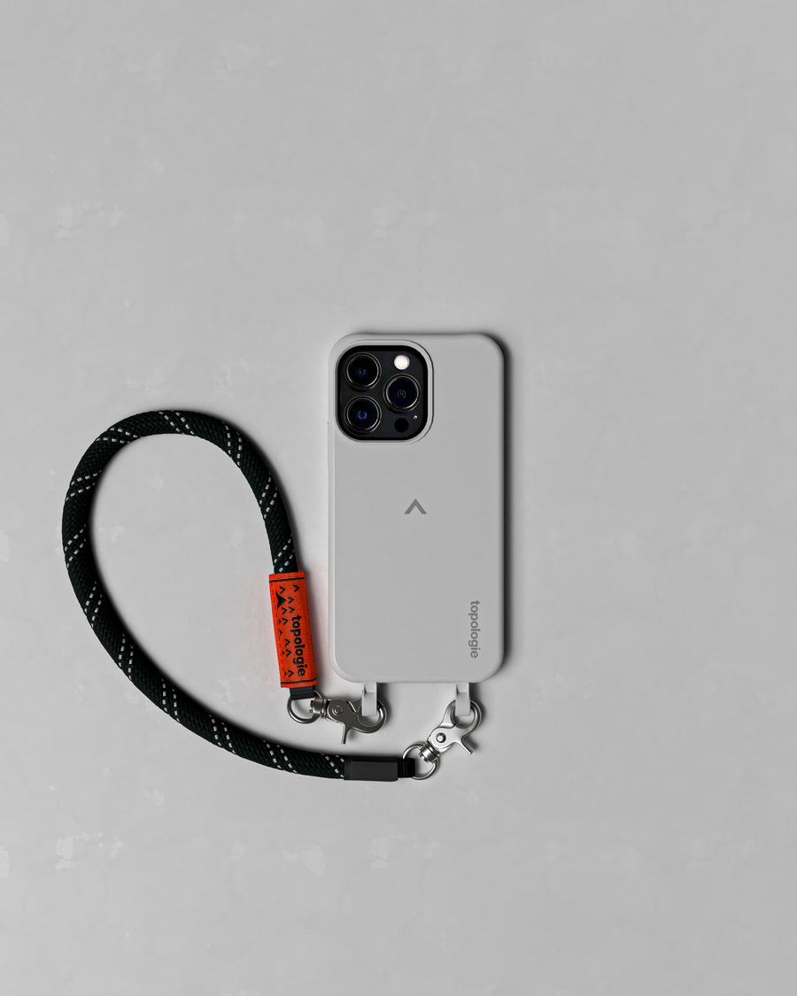 Dolomites Phone Case / Slate / 10mm Wrist Strap Black Reflective
