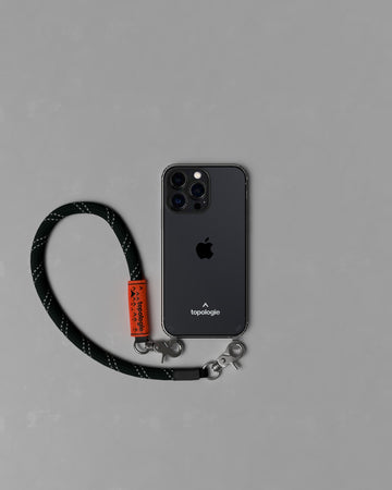 Verdon Phone Case / Clear / 10mm Wrist Strap Black Reflective