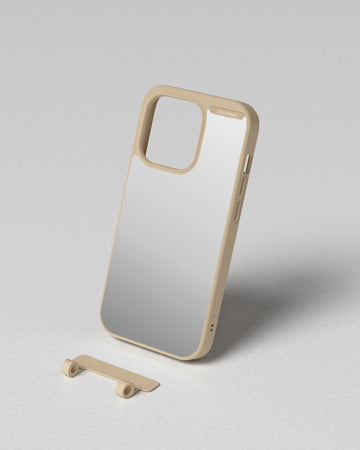 Bump Phone Case / Matte Sand / Silver Mirror