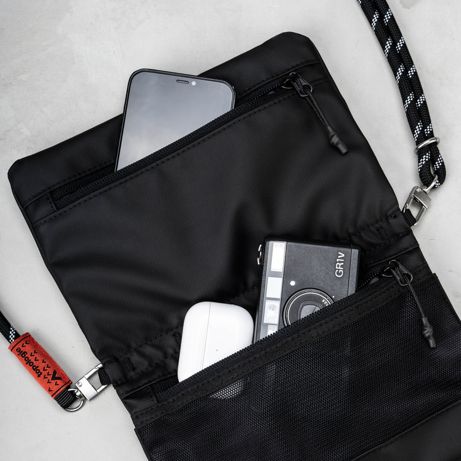 Wares Flat Sacoche / Slate / 10mm Grey Reflective