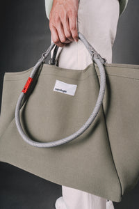 Loop Shopper / Moss / 10mm Sage Patterned