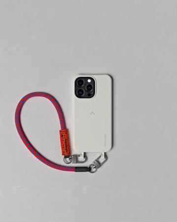 Dolomites Phone Case / Moon / 8.0mm Wrist Strap Red Blue Lattice