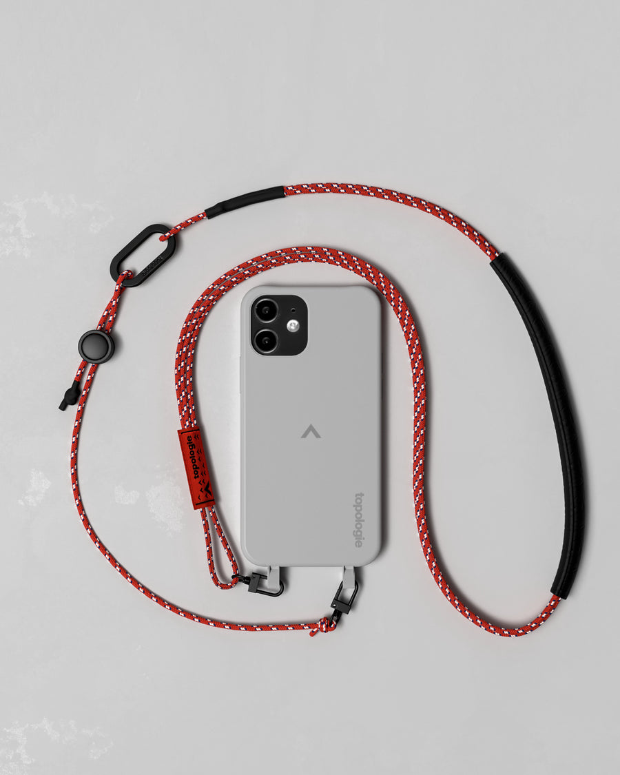 Dolomites Phone Case / Slate / 3.0mm Red Patterned
