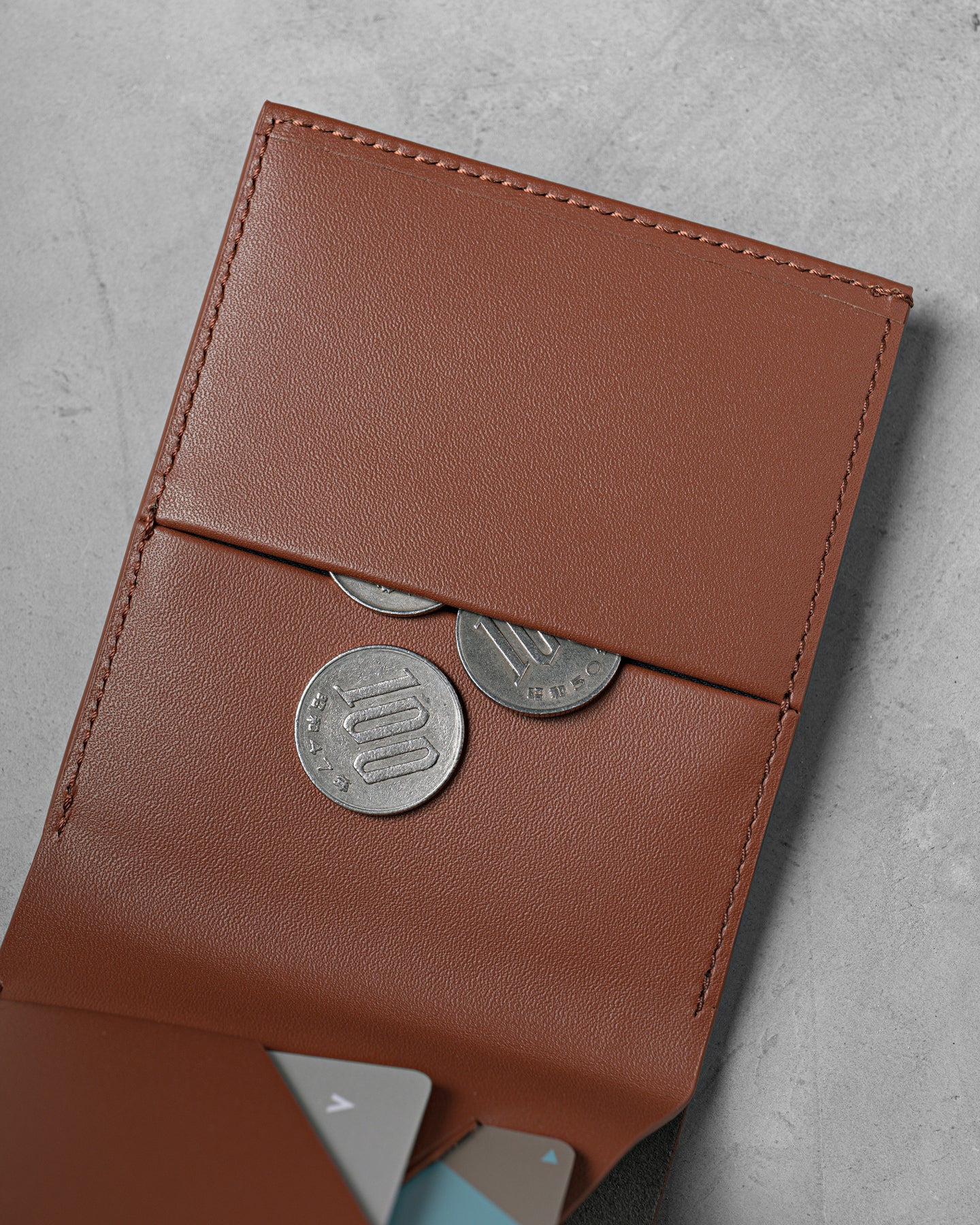 Slim Coin Wallet Plus Brown