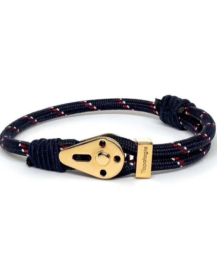 Yosemite / Navy Patterned / Gold