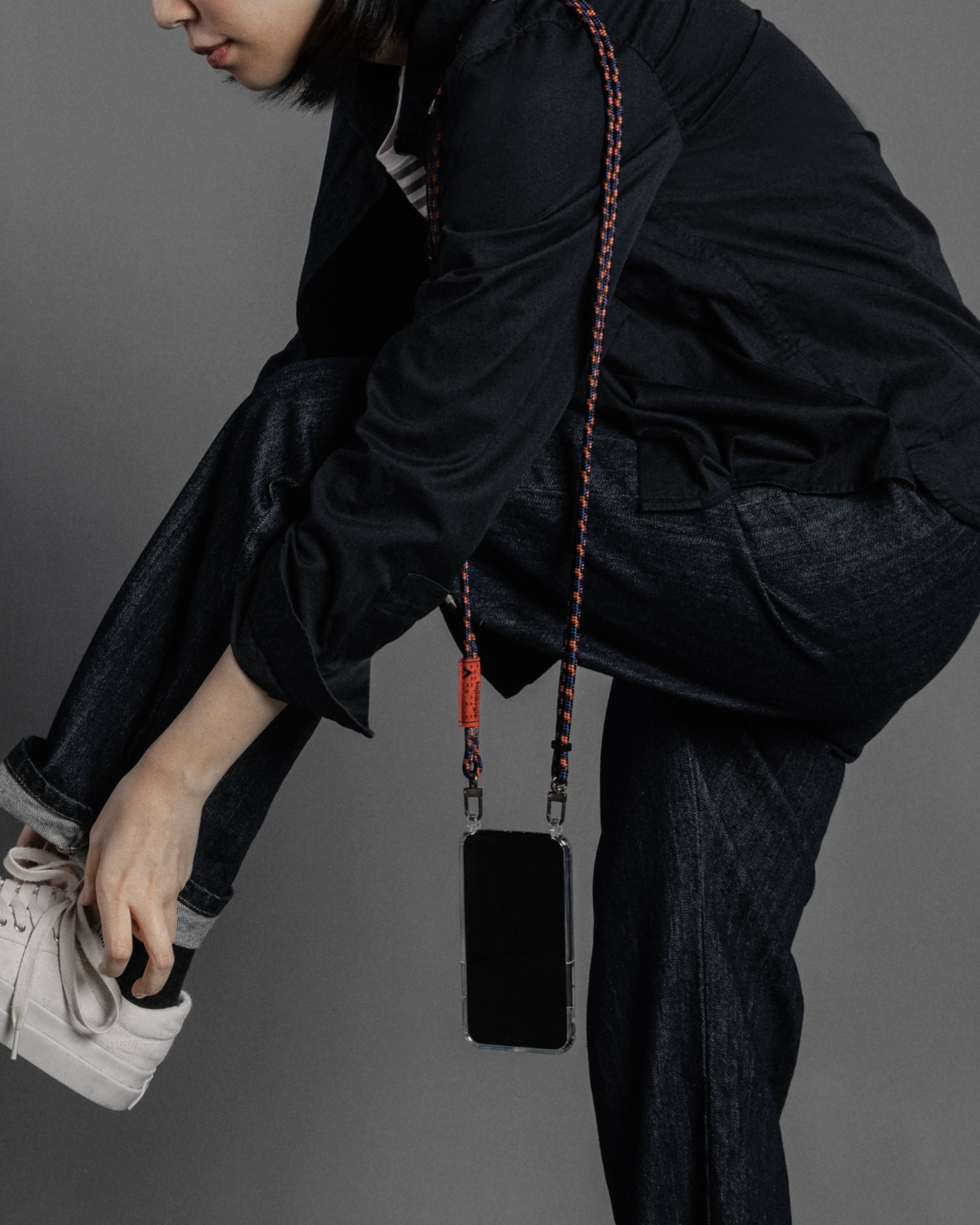 Verdon Phone Case / Clear / 6.0mm Navy Orange