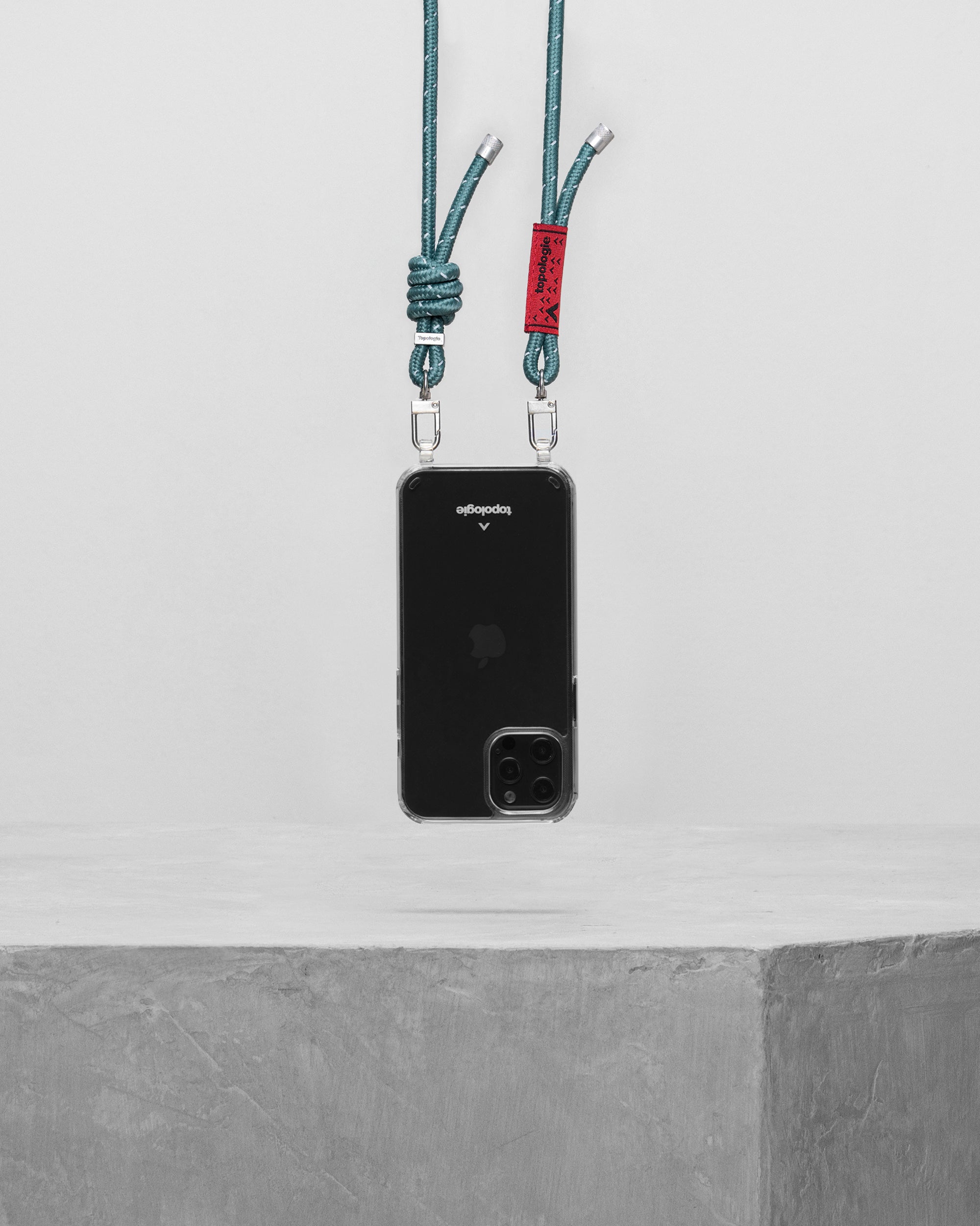 Verdon Phone Case / Clear / 6.0mm Teal Reflective