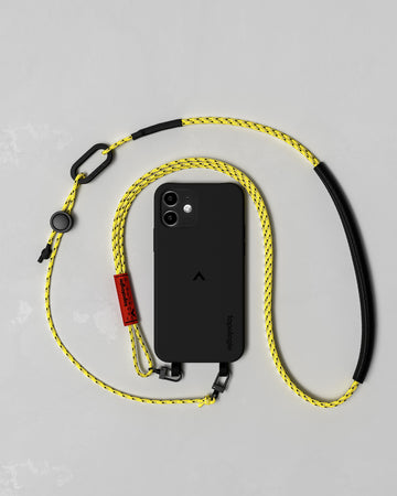 Dolomites Phone Case / Black / 3.0mm Yellow Patterned