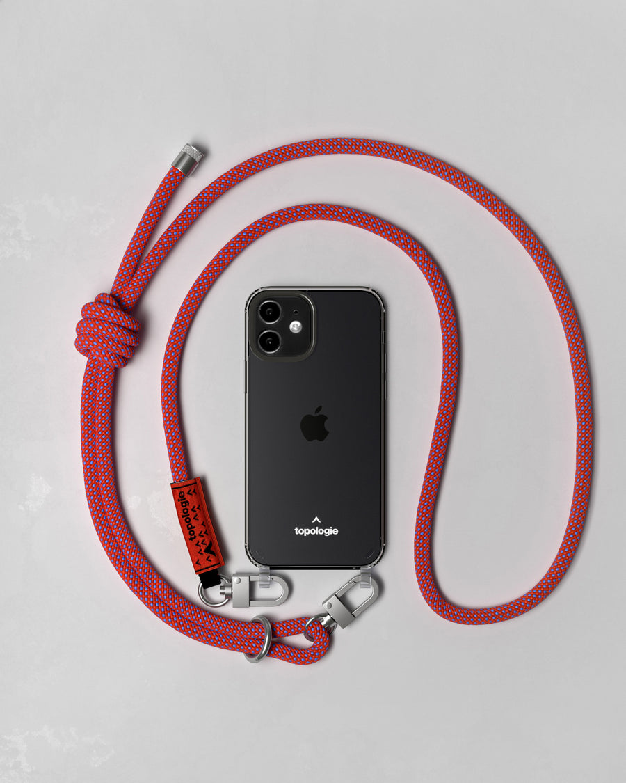 Verdon Phone Case / Clear / 8.0mm Red Blue Lattice