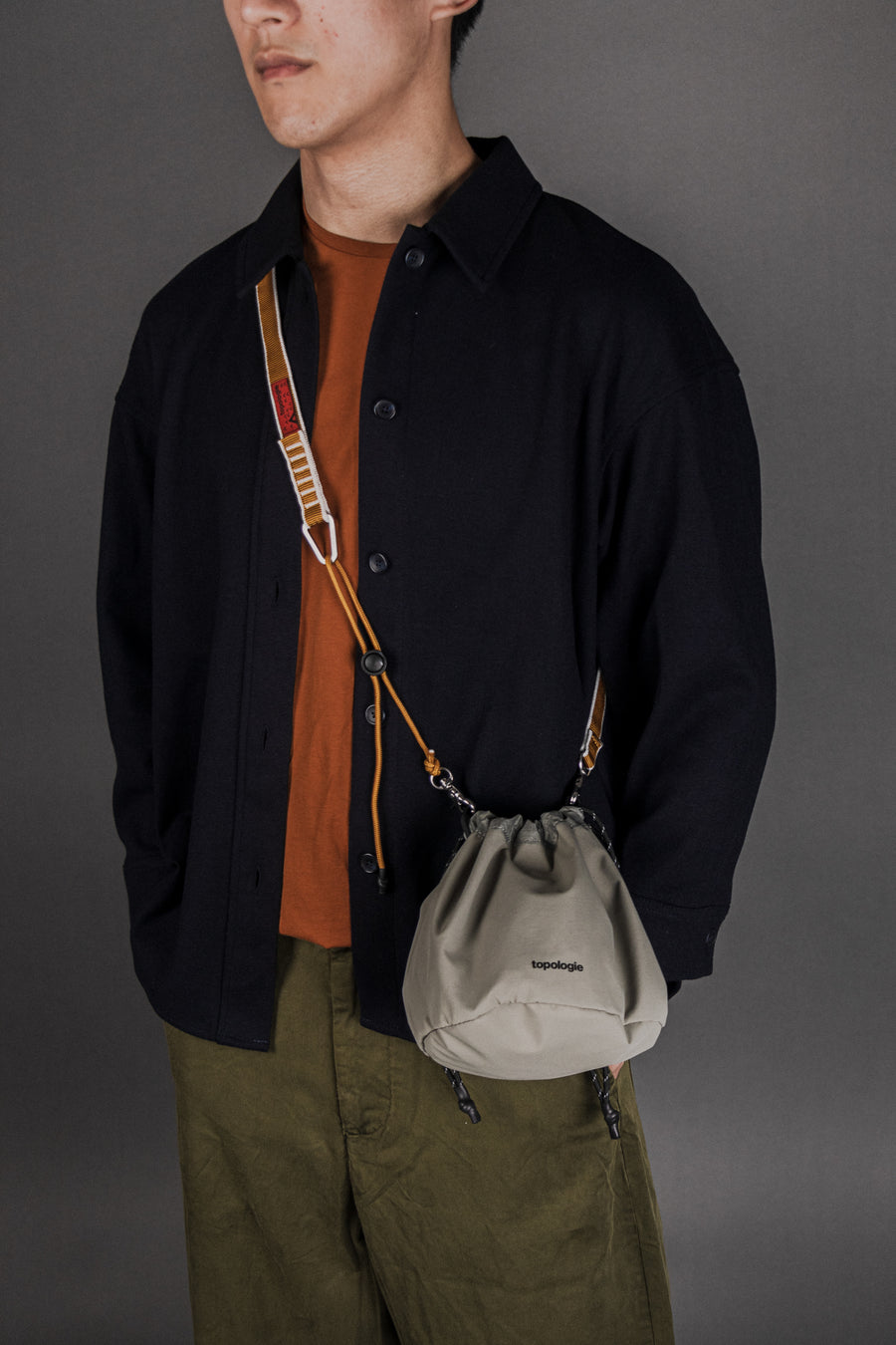 Wares Reversible Bucket / Slate / Sand / 20mm Grey Stripe